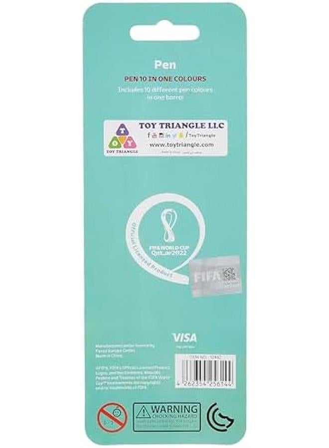 فيفا 2022 قلم كونتري متعدد الألوان قابل للسحب 10 في 1 فرنسا - Image 2