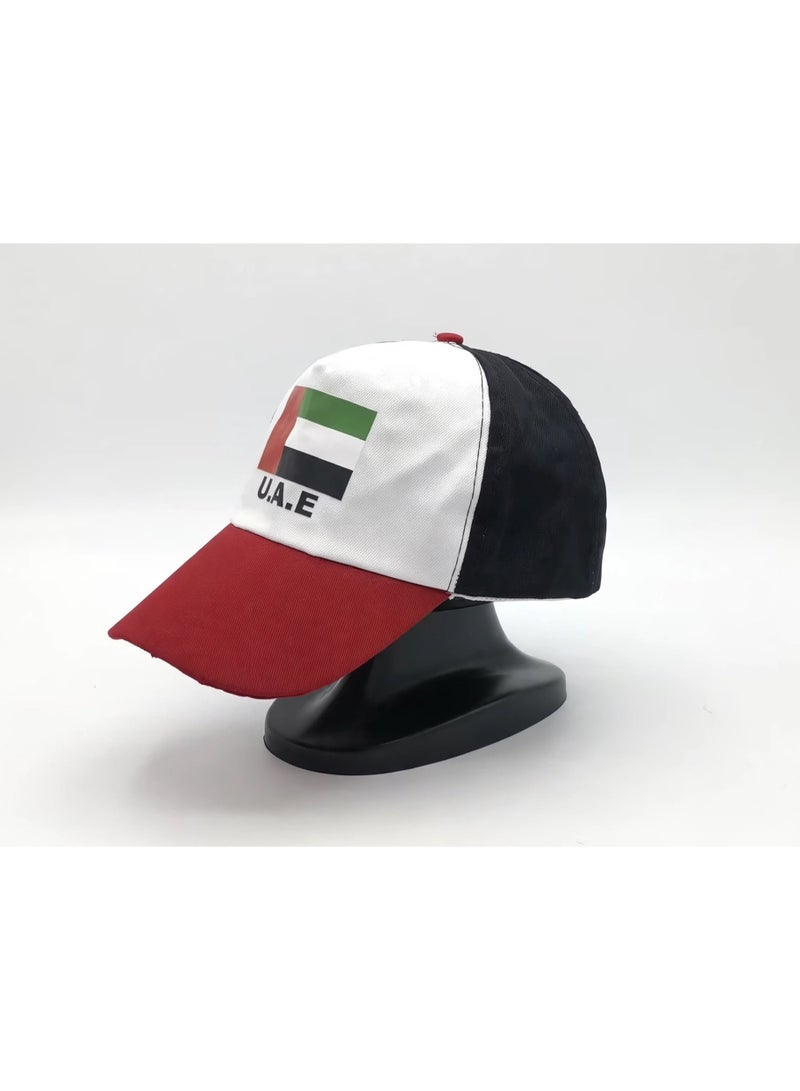UAE National Day Hat UAE Flag Baseball Cap For Boys Girls And Adults Adjustable Size UAE Day Cap For Celebration School Events Sports National Day Gift WJ-80246 1PCS - Image 1