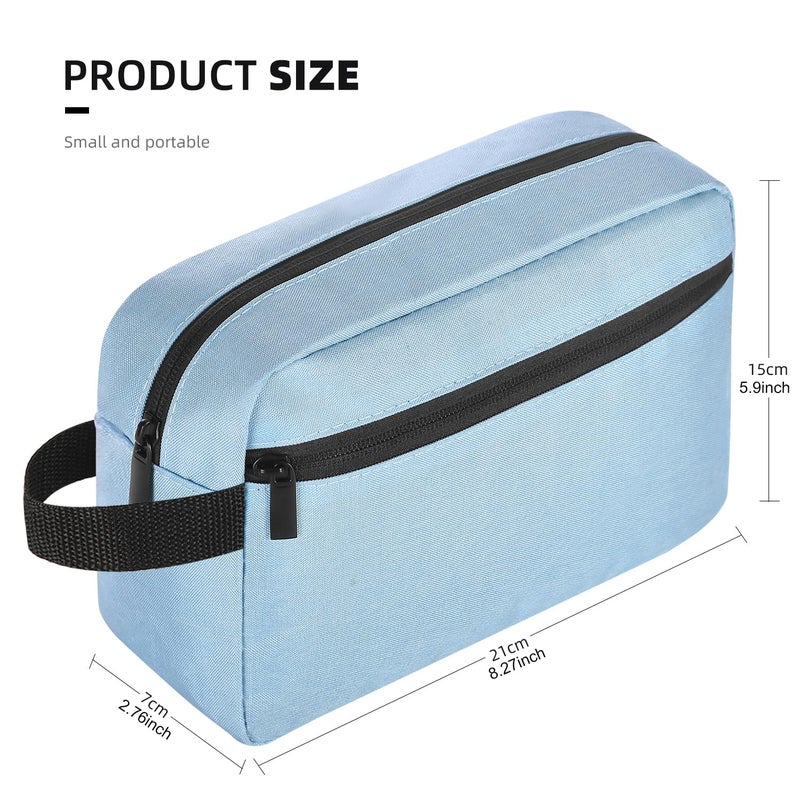 Icramsy Travel Toiletry Bag Toiletry Bag For Women Men Hanging Cosmetic Bag Travel Accessories For Women Men (Sky Blue) - Image 2