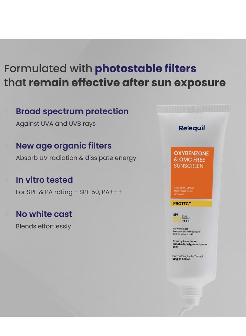 RE' EQUIL Oxybenzone Sunscreen SPF 50 50g - Image 3