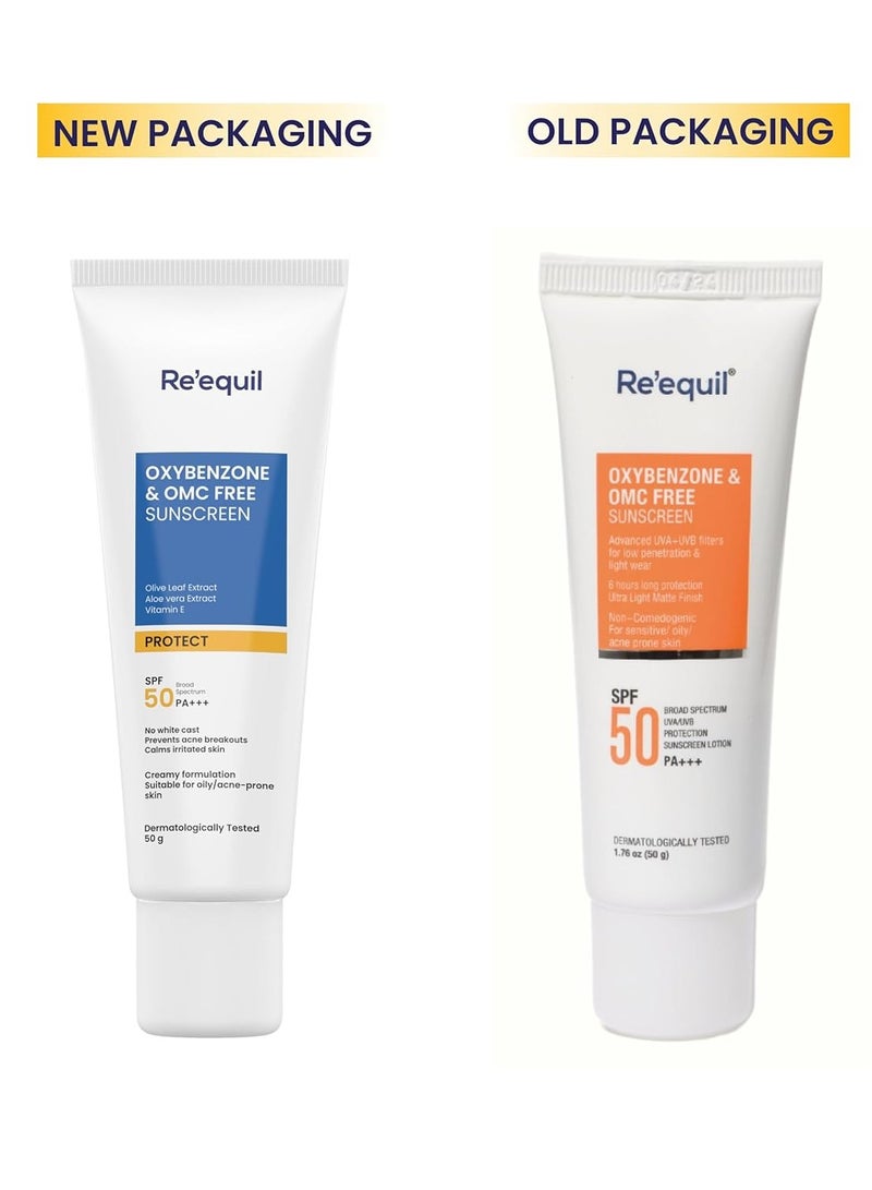 RE' EQUIL Oxybenzone Sunscreen SPF 50 50g - Image 2
