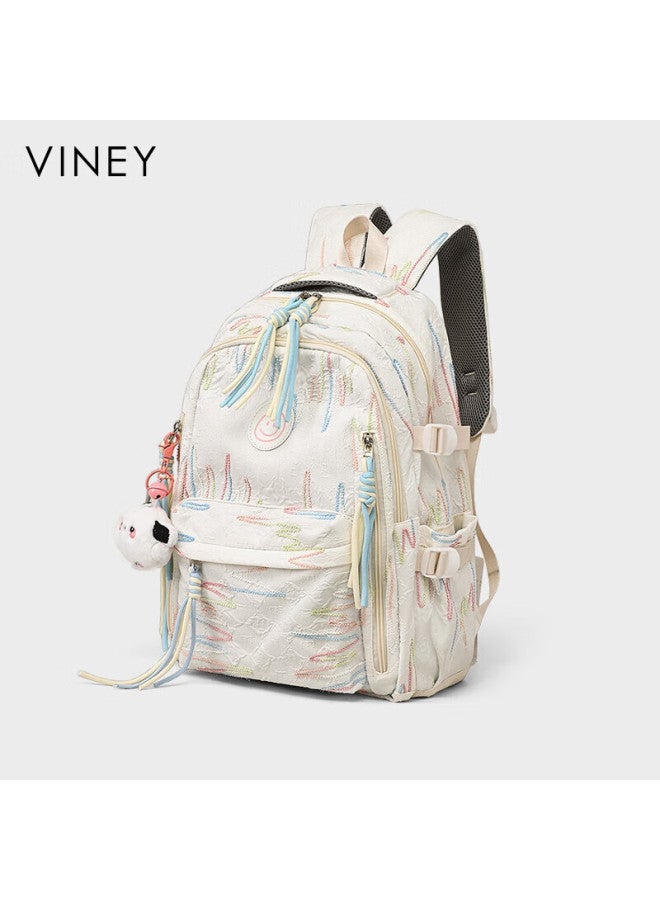 Viney Backpack For Women, Casual Student High School Middle School Schoolbag, Large Capacity Lightweight Travel Backpack, Birthday Gift For Girlfriend - Image 1