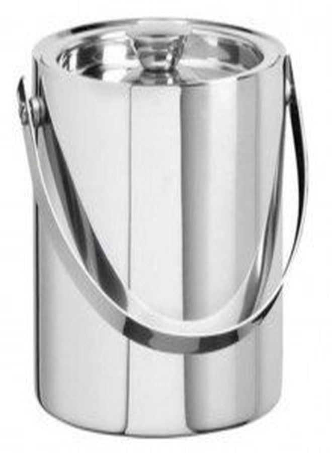 Nooks Double Wall Stainless Steel Plain Ice Bucket with Ice Scoop. Ice Picker, 1.5 liters, Ice Cold for 6 h with Handle, bar Tools for Home bar Accessories, Mini bar - Image 3