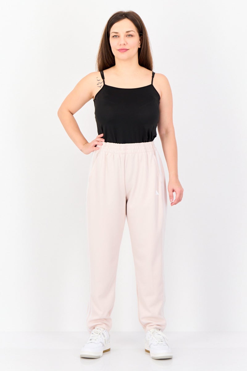 Adidas Women Loose Fit Training Track Pants, Peach - Image 4