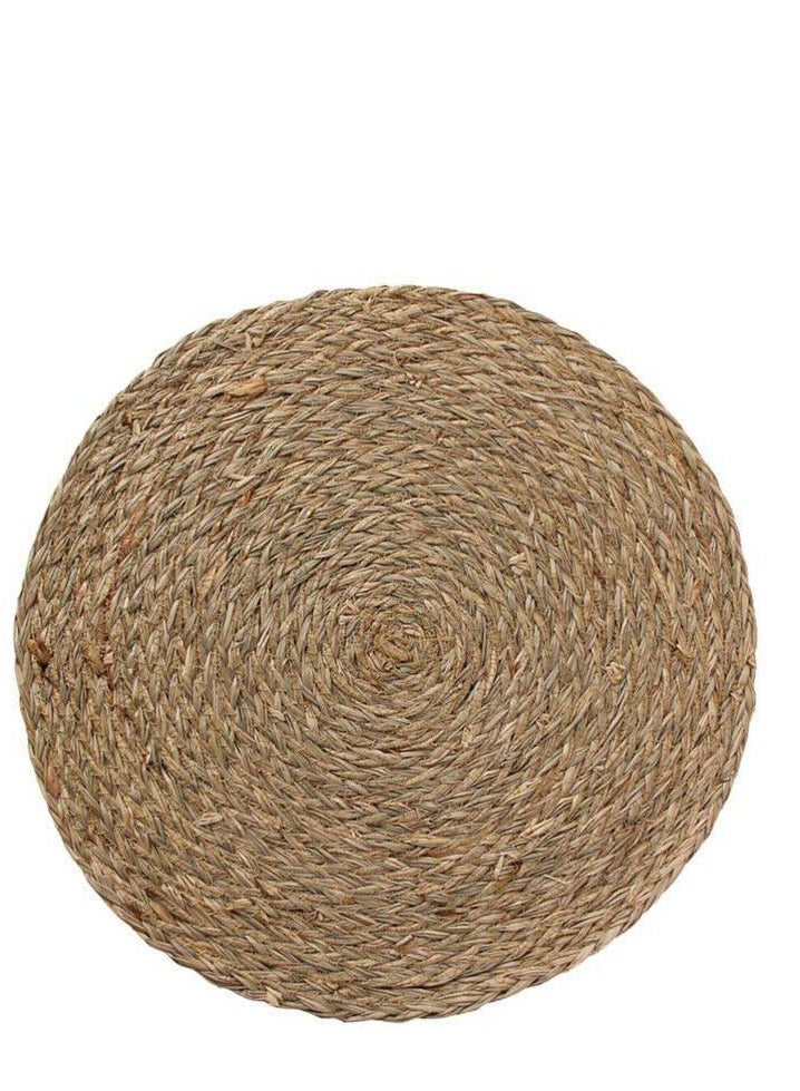 Classic Hand Braided Tea Coaster for Dining Table, Bedside Table, Chutney Coaster, Decorative Mat (Round, IR  - Image 1
