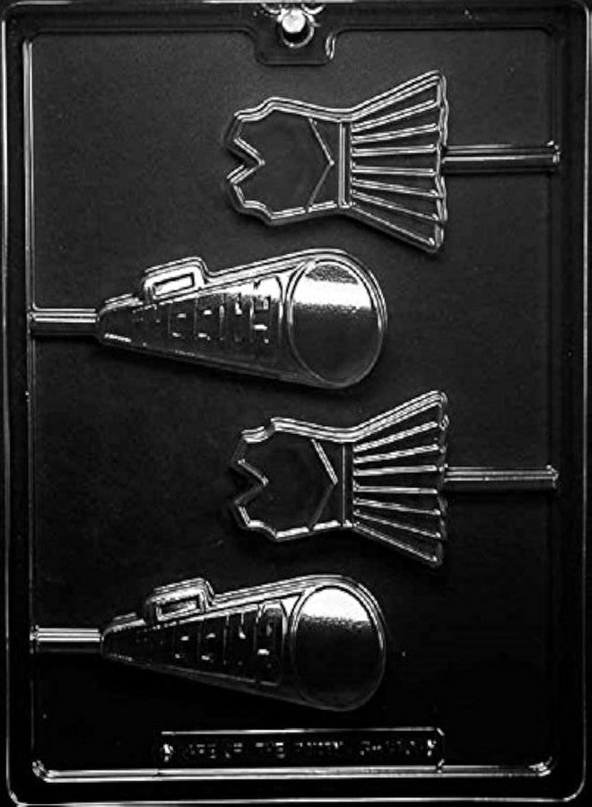 جراند ماماز جوديز قالب صابون حلوى مصاصة على شكل مشجعة من Grandmama's Goodies S110 مع تعليمات تشكيل حصرية