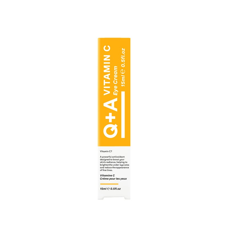 Q+A Eye Cream, a blend of Cherry Extract, and Glycogen, to reinvigorate delicate skin, delivering an essential hit of moisture, 15ml - Image 2