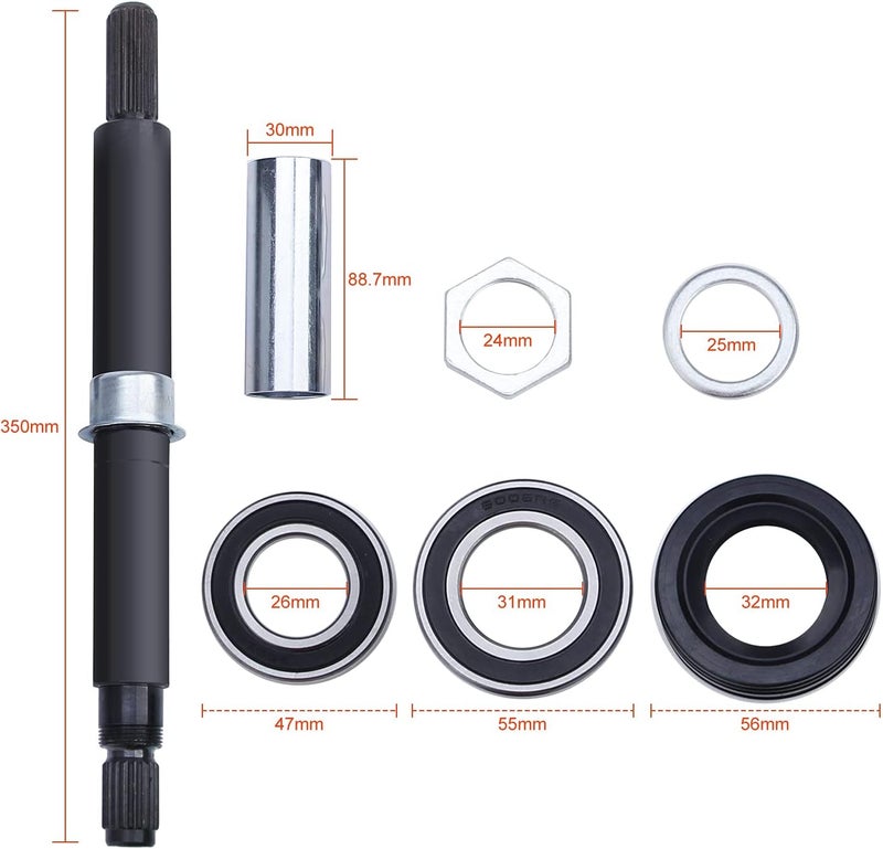 Pilida W10435302 Tub Shaft & Bearing Kit for Whirlpool Cabrio Washer - Image 4
