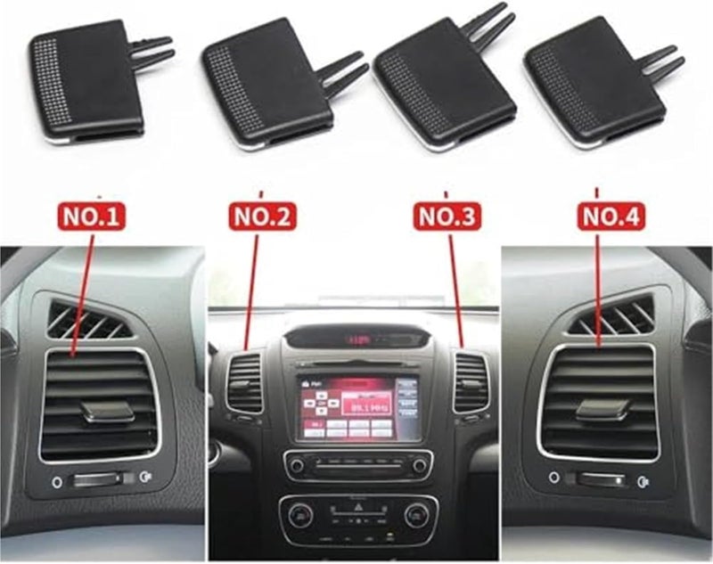 DEMULAX Car A/C Air Vent Grille Tab Clip for Kia Sorento - Image 2