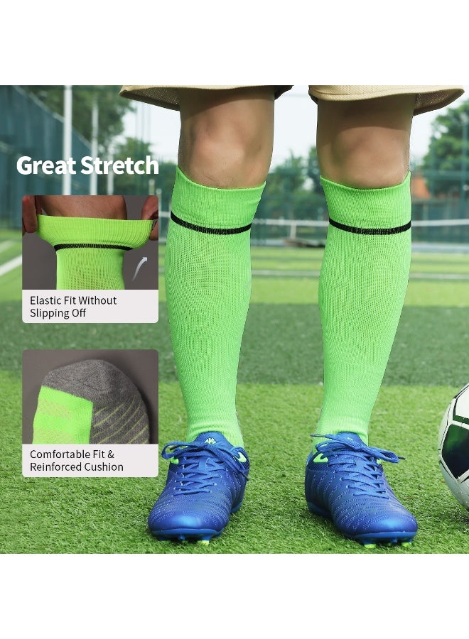 جناح السماء جوارب كرة القدم للرجال (1/2/3/4 زوج) وسادة رياضية، قابلة للتنفس، مريحة، مضادة للانزلاق، حماية من الوسادة، امتصاص العرق، جوارب رياضية للأطفال والشباب والبالغين - Image 2