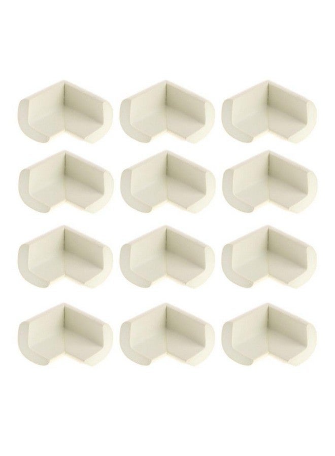 SYGA Pack of 12 White Thick Baby Child Infant Kids Safety Safe Table Desk Corner Edge Cushions Guard Protectos - Image 1