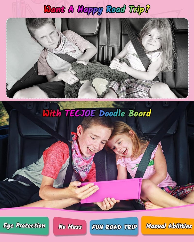 TECJOE 2 Pack LCD Writing Tablet, 8.5 Inch Colorful Doodle Board Drawing Tablet for Kids, Erasable Reusable Writing Drawing Pad, Learning Toys Gifts for 3 4 5 6 Years Old Boys and Girls Toddlers - Image 5