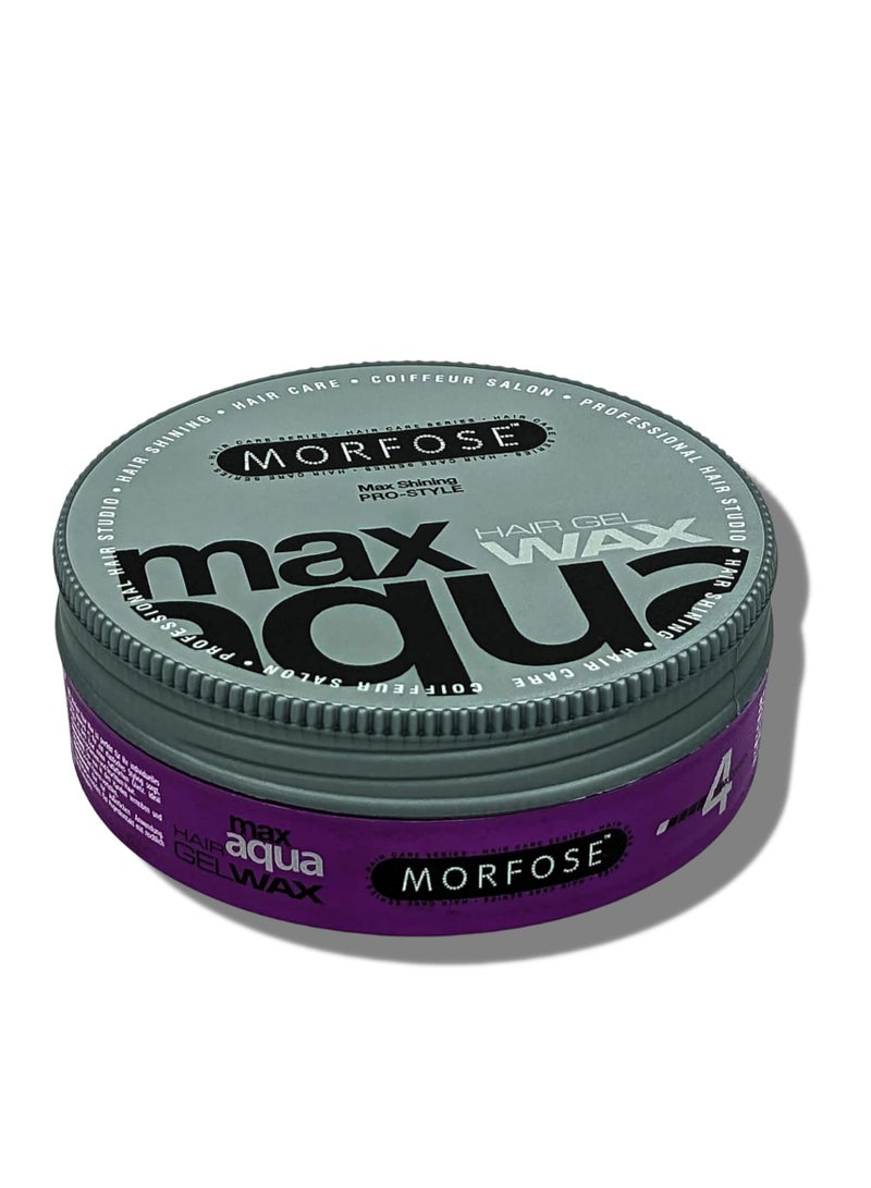 MORFOSE Morfose Max Aqua Hair Gel Wax 175ml - Maximum Control & Natural Shine - Image 1