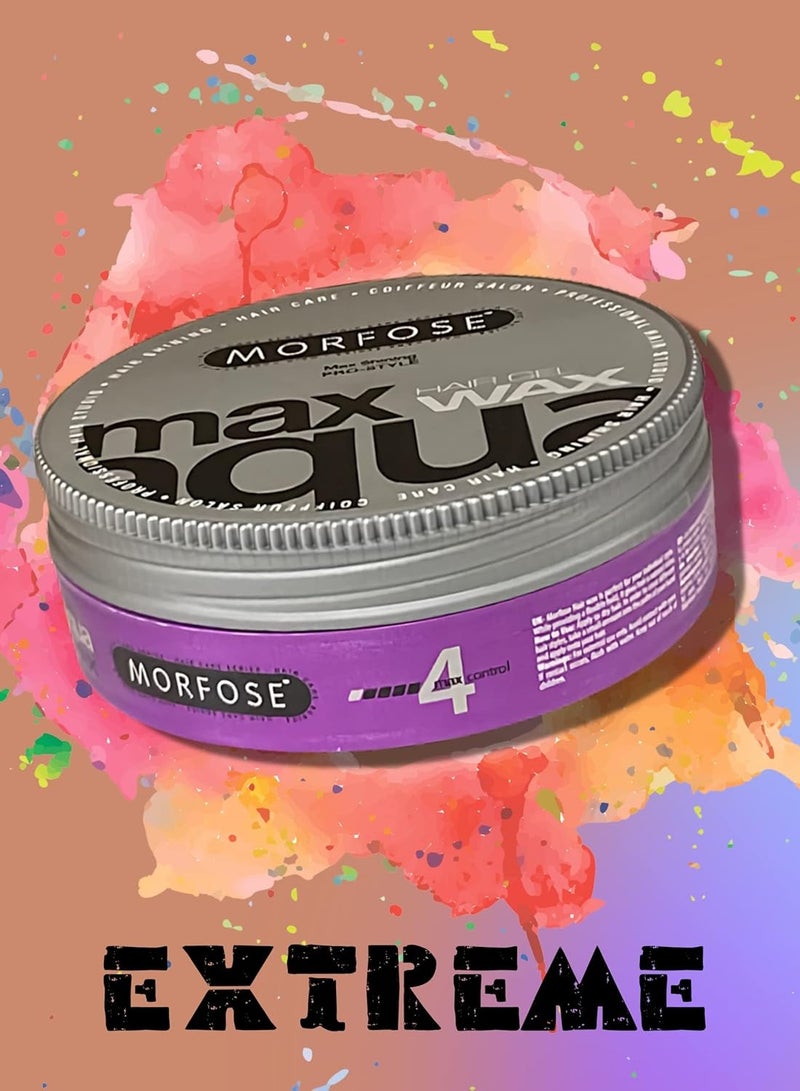 MORFOSE Morfose Max Aqua Hair Gel Wax 175ml - Maximum Control & Natural Shine - Image 2