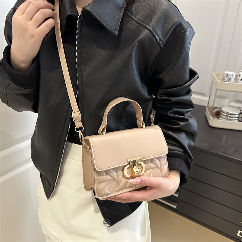 2025 Spring And Style Accessible Luxury High-Quality Handbag Popular Foreign Style Versatile Pure Color Single Shoulder Crossbody Bag - Image 5