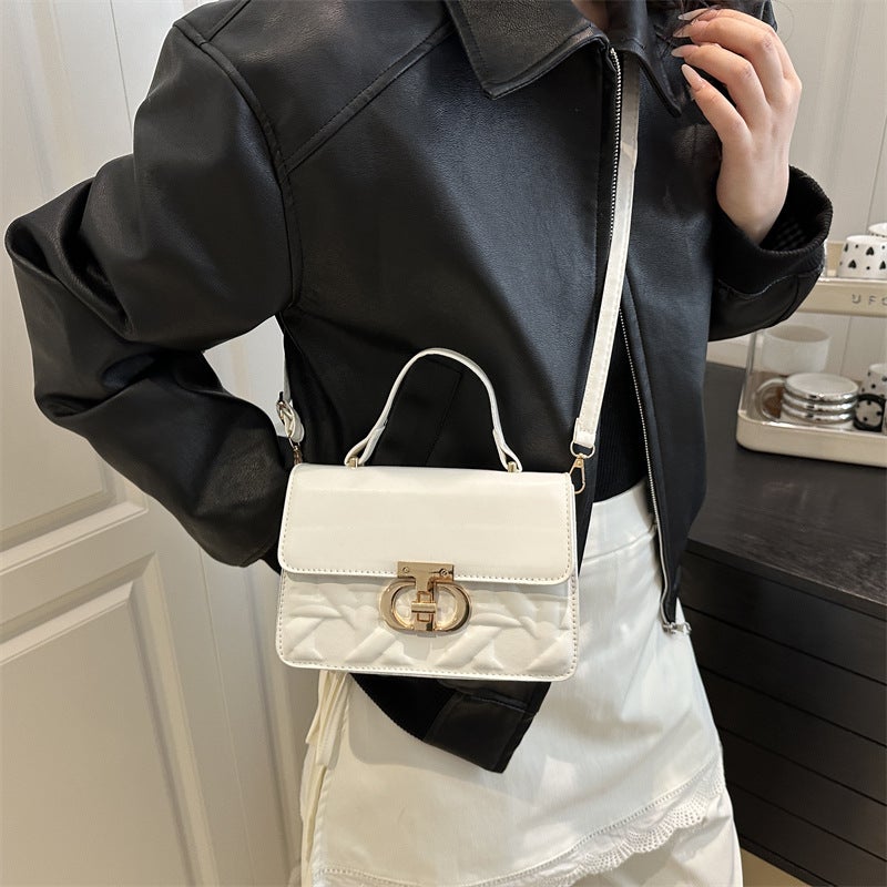 2025 Spring And Style Accessible Luxury High-Quality Handbag Popular Foreign Style Versatile Pure Color Single Shoulder Crossbody Bag - Image 4