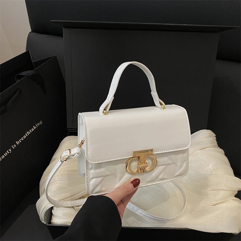 2025 Spring And Style Accessible Luxury High-Quality Handbag Popular Foreign Style Versatile Pure Color Single Shoulder Crossbody Bag - Image 1