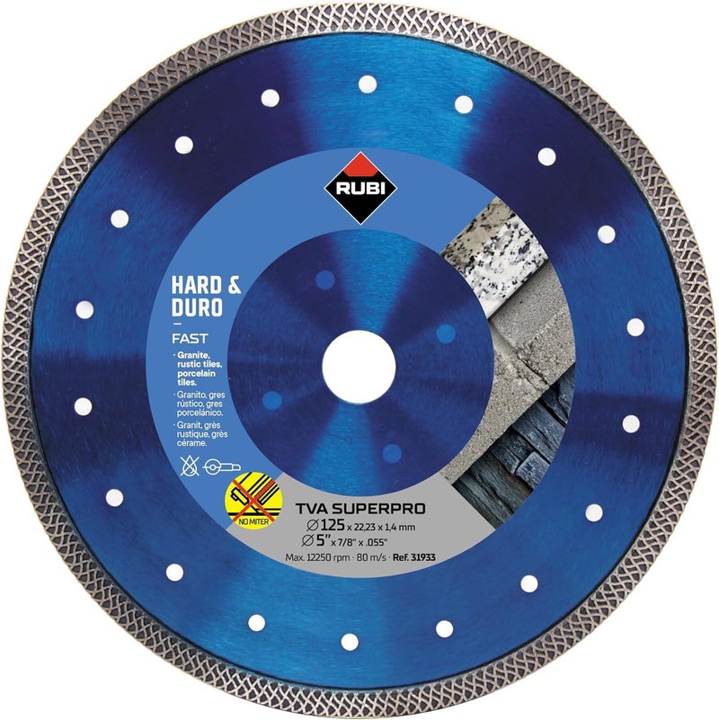 RUBI Turbo Viper Diamond Blade for Hard Materials - Image 1