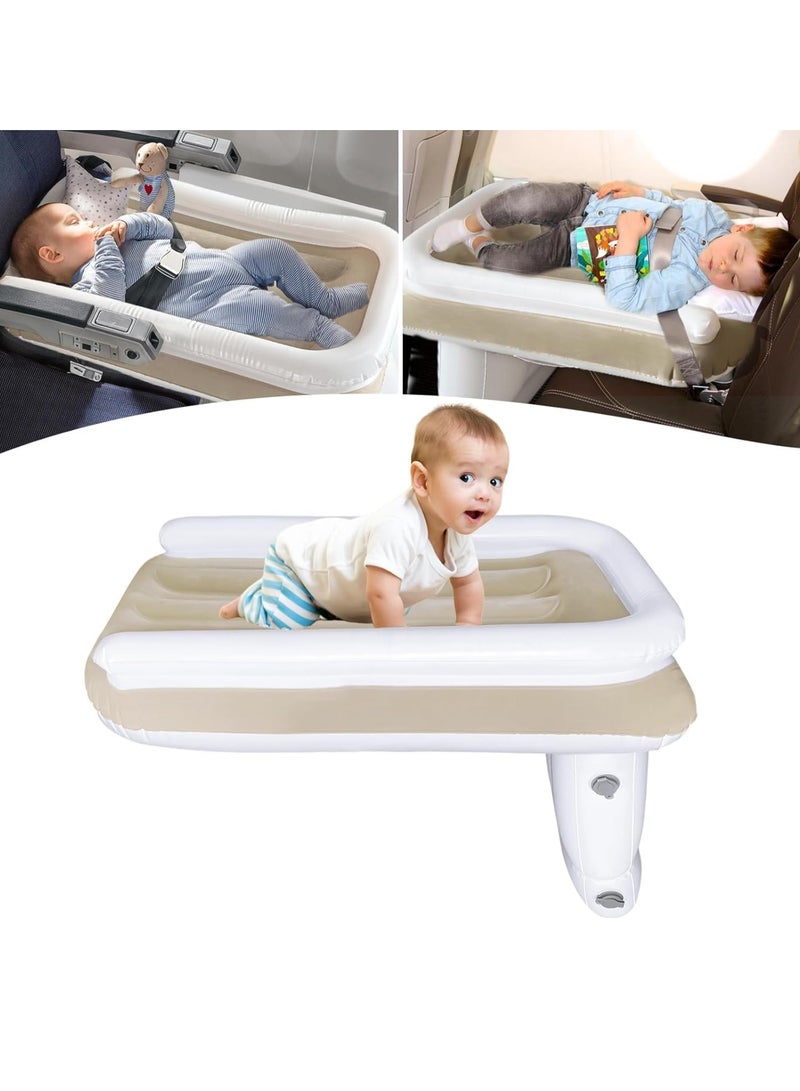 TAPIT Outdoor Travel Vehicle-Mounted Children's Air Bed High-Speed Rail Aircraft Long-Distance Bus Infant Folding Air Bed with Hand Pump - Image 1
