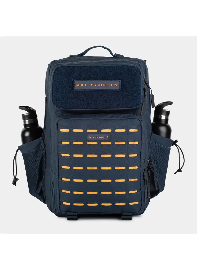 مصمم للرياضيين LARGE GYM BACKPACK BUILT FOR ATHLETES DARK BLUE & ORANGE