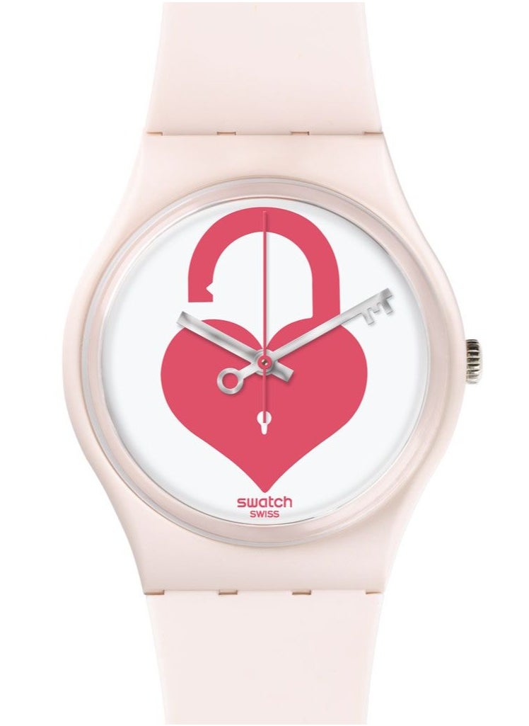 Swatch Unisex Unlock My Heart Quartz Movement Water Resistant Wrist Watch - 34 Mm  - Image 1
