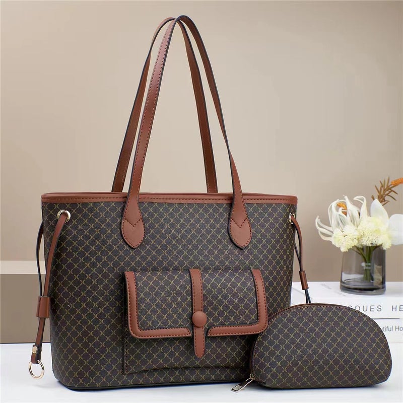 New Arrival Bag Splicing Fashion Middle-Aged Women'S Bag Handbag Women'S Atmospheric All-Match Large Capacity Crossbody Bag - Image 3