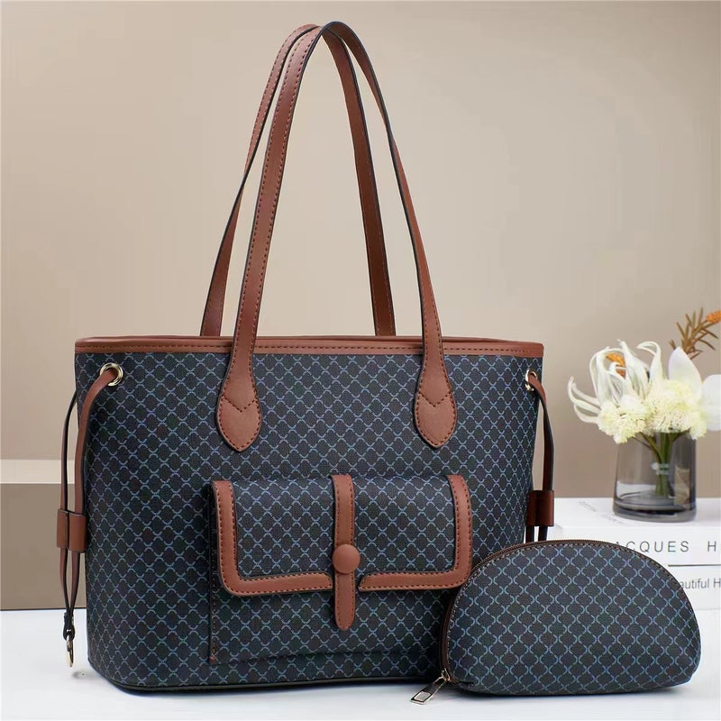 New Arrival Bag Splicing Fashion Middle-Aged Women'S Bag Handbag Women'S Atmospheric All-Match Large Capacity Crossbody Bag - Image 4