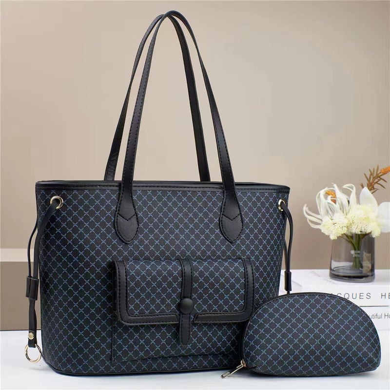 New Arrival Bag Splicing Fashion Middle-Aged Women'S Bag Handbag Women'S Atmospheric All-Match Large Capacity Crossbody Bag - Image 2