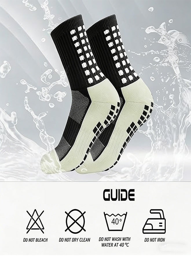 سِيكجُوك 4 زوجات جوارب كرة القدم الماصة للرجال والنساء – غيرزائدة للمساعدة في الرقابة – مناسب للكرة القدم والكرة السلة والأنشطة الرياضية المختلفة - Image 2