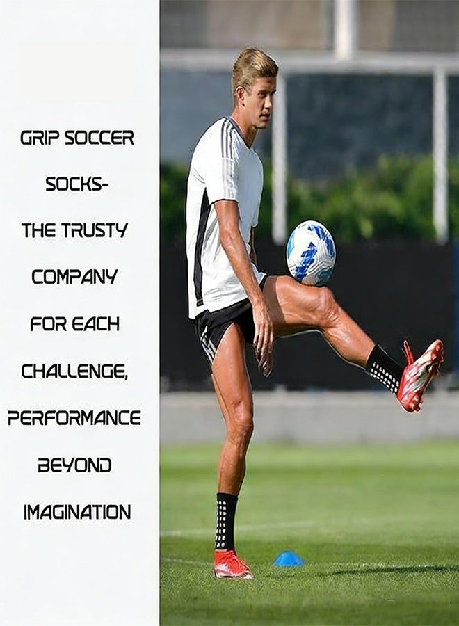 سِيكجُوك 4 زوجات جوارب كرة القدم الماصة للرجال والنساء – غيرزائدة للمساعدة في الرقابة – مناسب للكرة القدم والكرة السلة والأنشطة الرياضية المختلفة - Image 4
