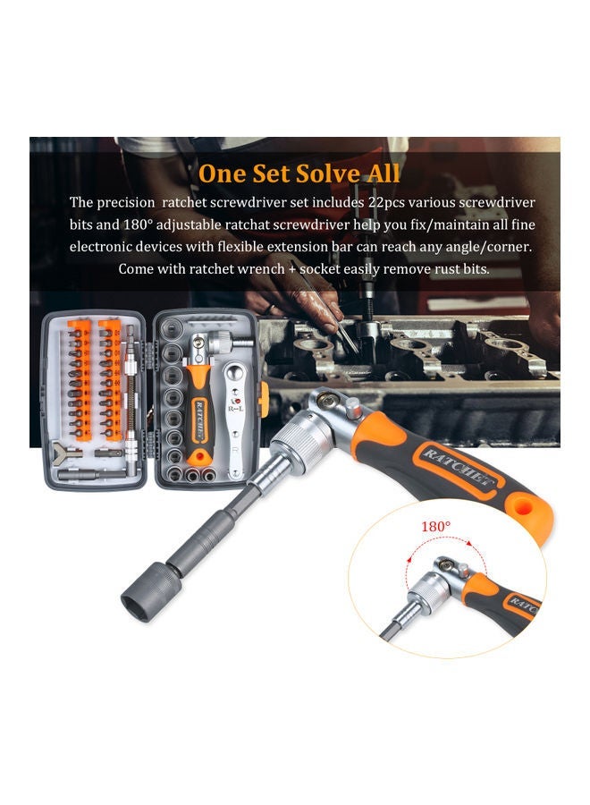 NIBEMINENT Precision Ratchet Screwdriver Bit Set Multicolour - Image 4