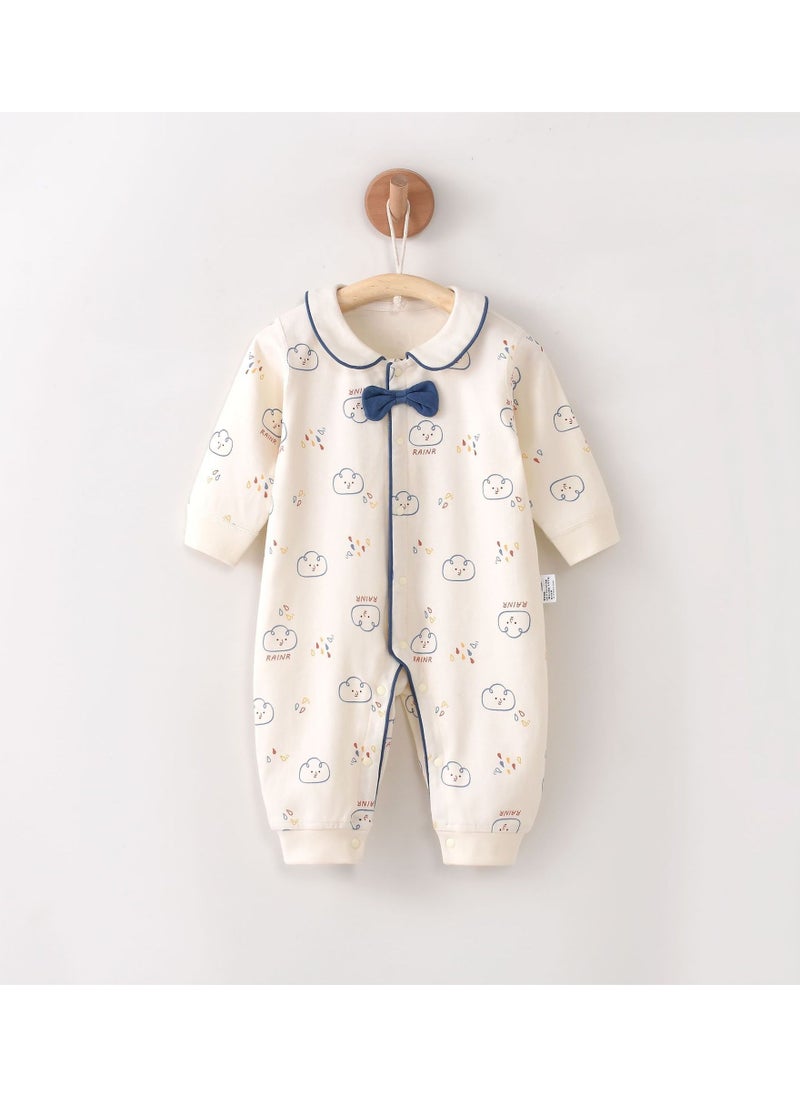 Loquat - Baby Spring And Autumn Pure Cotton Bodysuit - Image 1