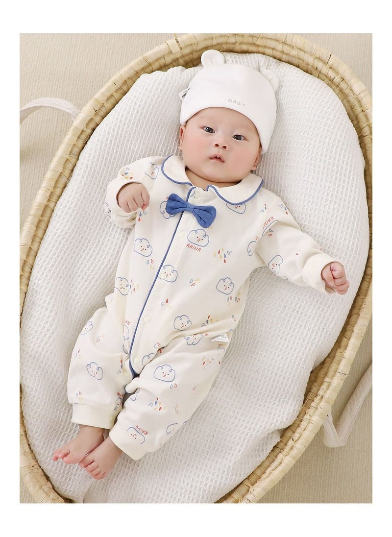 Loquat - Baby Spring And Autumn Pure Cotton Bodysuit - Image 1