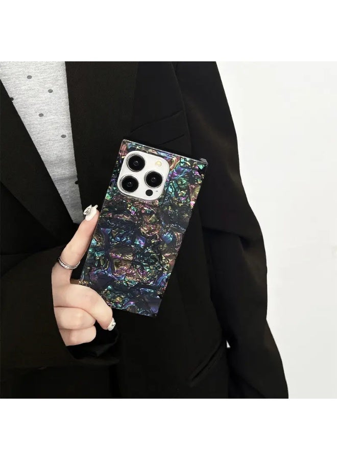 Temu A stylish, square-shaped phone case in a variety of bold, overlapping colors; a shockproof protective cover with a modern design for the iPhone 15 Pro Max. - Image 1