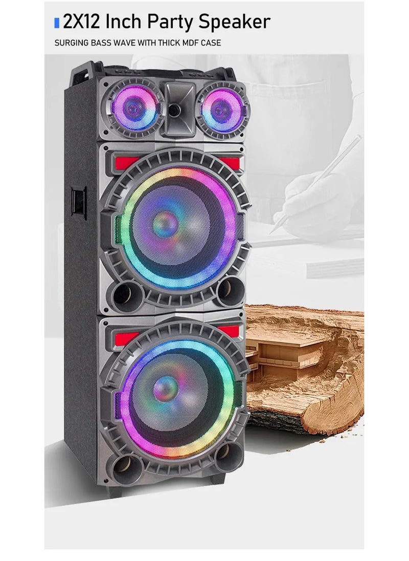 DLC DLC hot disco light party dj wireless outdoor speaker subwoofer 12 inch  - Image 1