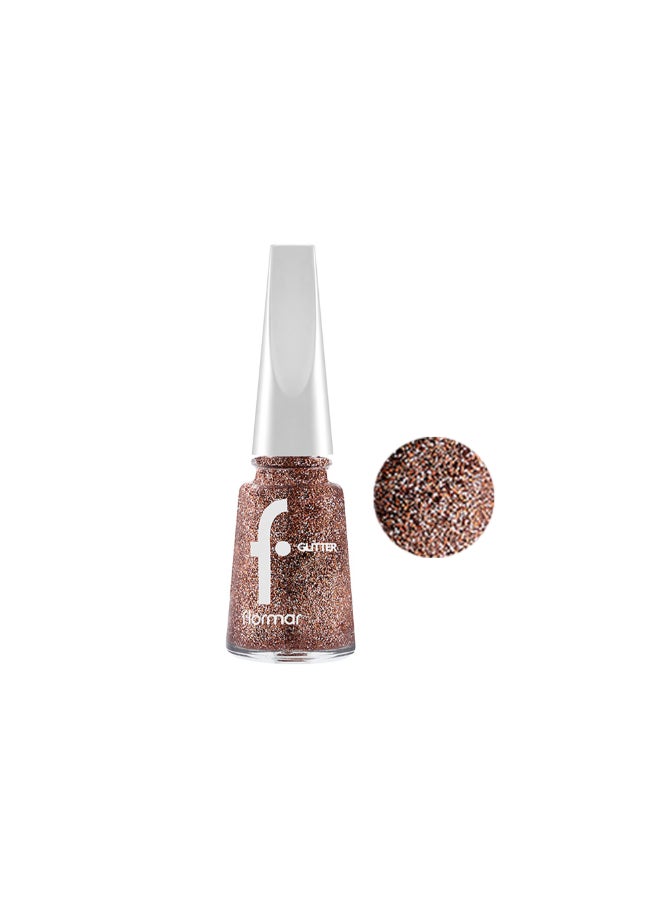 flormar Glitter Nail Enamel - 43 Rosegold - Image 3