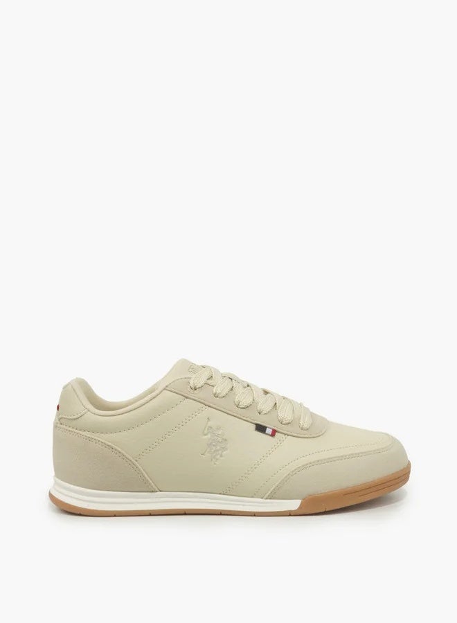 U.S. Polo Assn. CONO GLB 6FX Women’s Sneakers – Beige Lace-Up Casual Fashion Trainers with Gum Sole - Image 2