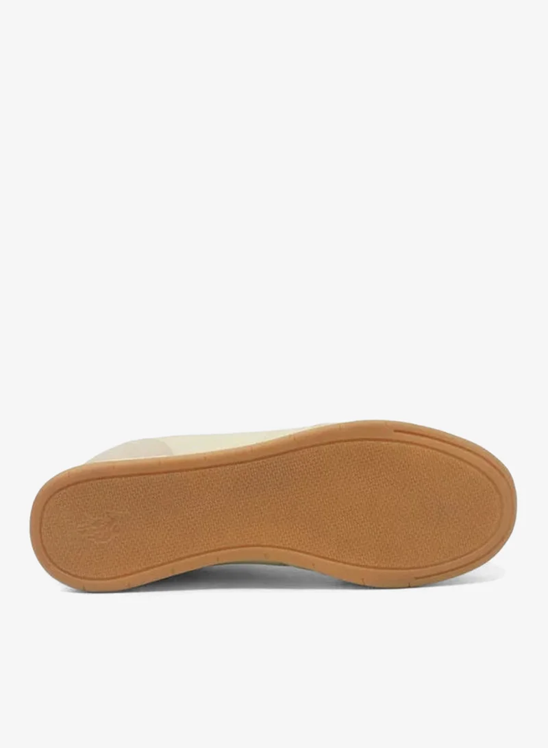 U.S. Polo Assn. beige U.S. Polo Assn. CONO GLB 6FX Women’s Sneakers – Beige Lace-Up Casual Fashion Trainers with Gum Sole for Women | Best Price UAE