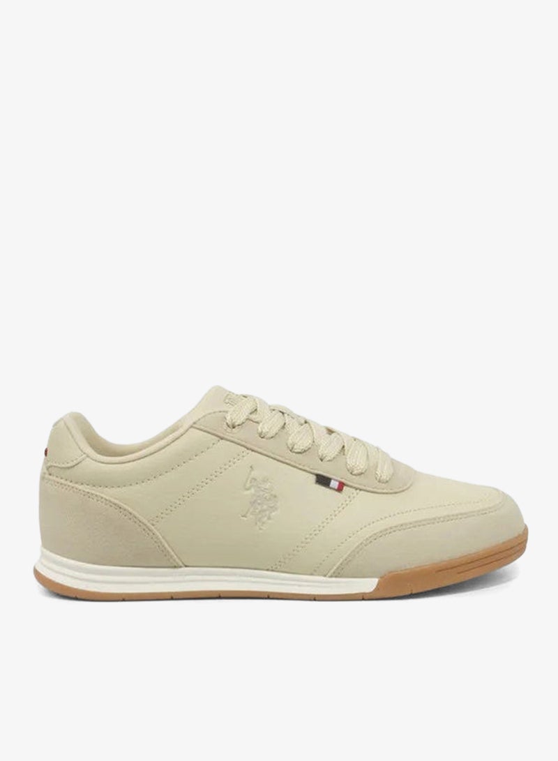 U.S. Polo Assn. CONO GLB 6FX Women’s Sneakers – Beige Lace-Up Casual Fashion Trainers with Gum Sole - Image 2