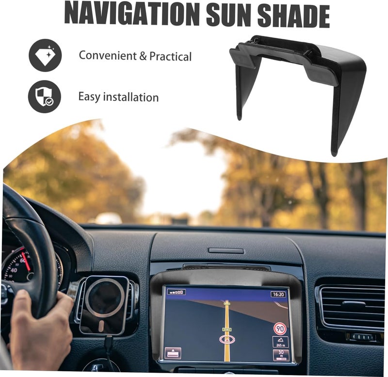 Generic GPS Sun Shade Cover for Car Navigation Sun Visor Shield Fit for Automotive Navigation Reduces Glare Eye Strain Easy Installation Stylish Design - Image 2