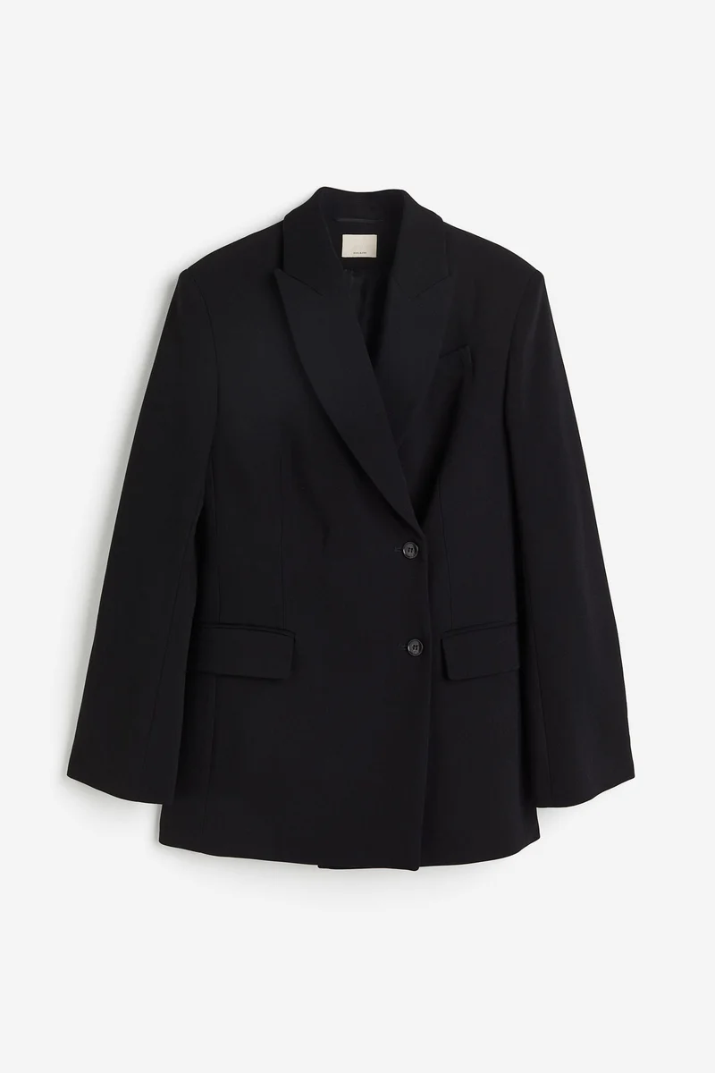 اتش اند ام Wool-Blend Wrap Blazer