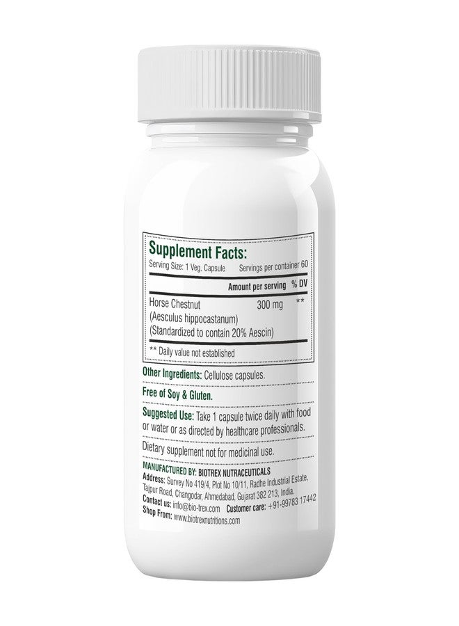 Biotrex Nutraceuticals Horse Chestnut 300mg - 60 Veg Capsules - Image 2