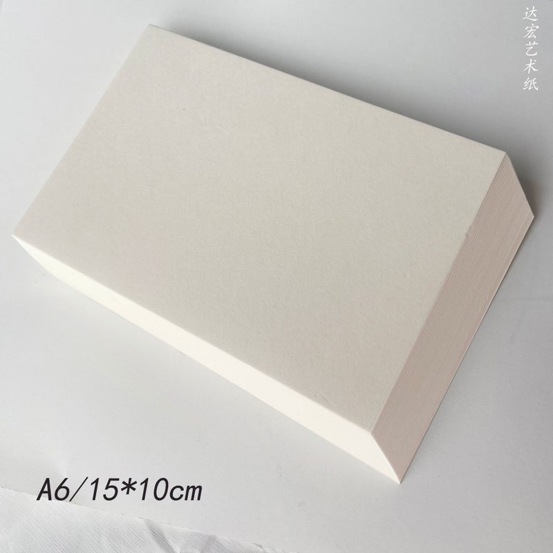 A6 Blank Handmade Greeting Card DIY Craft Paper 230g cream A6(50 sheets) 