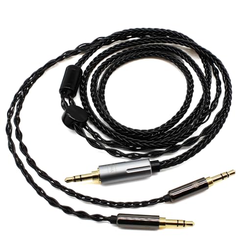Youkamoo 3.5mm Headphone Replacement Cable Compatible for Hifiman Sundara, Ananda, Arya, HE400SE, HE4XX, HE-400i Headphones (Dual 3.5mm Male Version) 6.6 ft (2.02 m) - Image 2