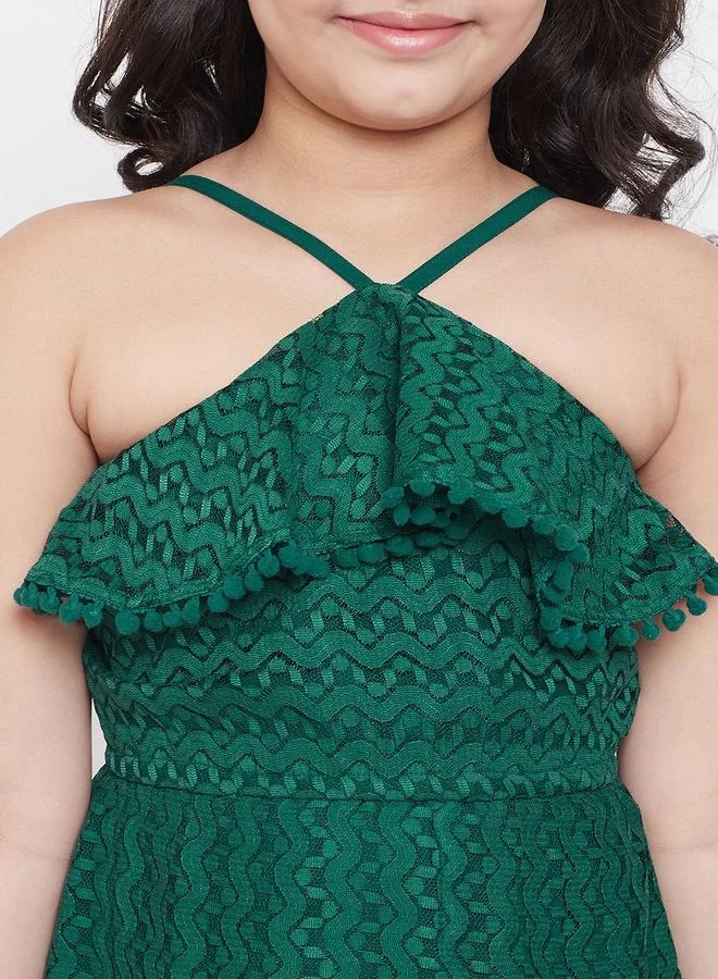 Stylo Bug Ruffled Halter Dress