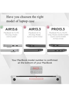 X-level MacBook Air 13.6 inch Case Hardshell & Screen Protector & keyboard cover,Hard Shell Protective Laptop Cover Case Compatible for Mac Book Air 13 M2 A2681 with Touch ID M3 A3113 2024 2023 2022  - Image 2