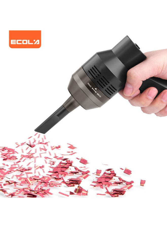 Ecola Computer Vacuum Cleaner Wireless Mechanical Keyboard Dust Removal Set For Laptop Car Desktop Pc Case Usb-bt16bk Black - Image 1
