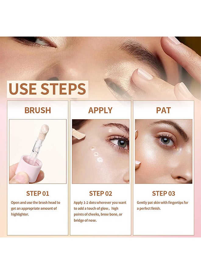 Kiss Beauty Face Body Highlighter, Liquid Luminizer, Body Luminizer, All In One Makeup Liquid Illuminator,Waterproof Moisturizing Light Shimmer Illuminator for Face & Body - Image 4