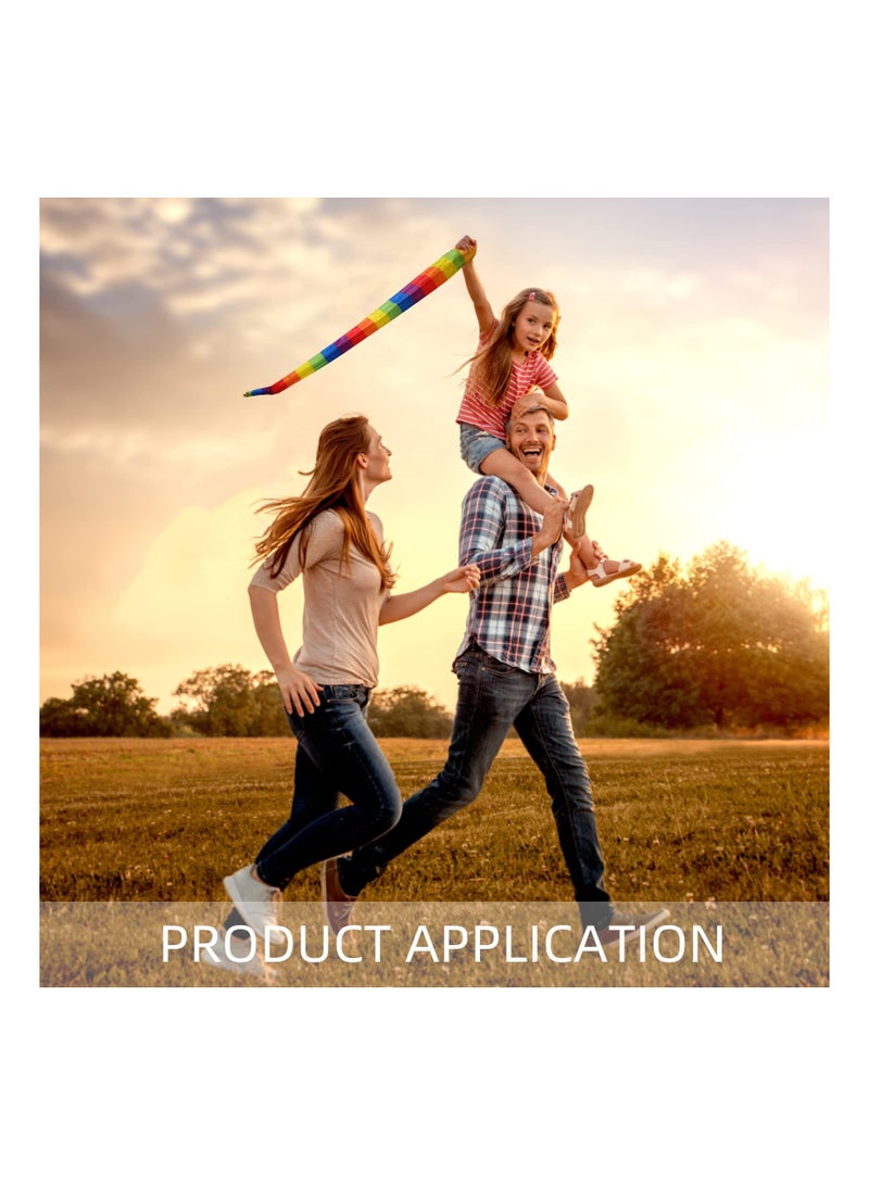 SYOSI Catch Tail Foam Balls Soft Rainbow Play Ball Educational Sports Playground Balls Colorful Meteor Ball with Rainbow Tails for Kids Kindergarten School Sensory Training Random Color - Image 5