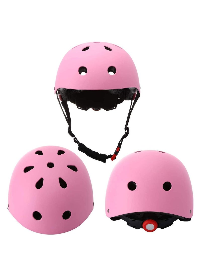 Generic Children's protective equipment sports safety equipment adjustable helmet roller skate belt protector Pink  - Image 5